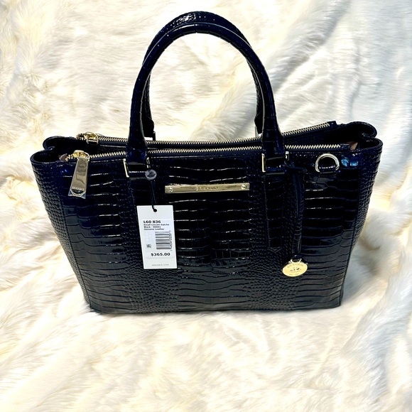 Brahmin Satchel Black Handbag - Picture 1 of 9
